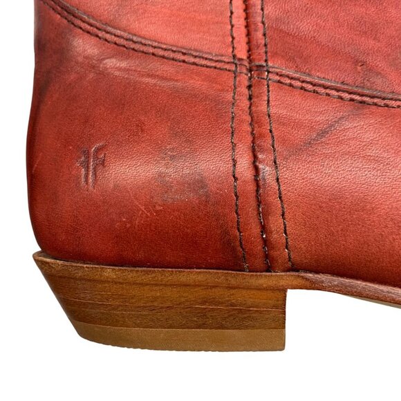 Frye Women's Heeled Boots in Rich Red - Picture 8 of 14